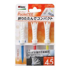 【在庫処分】ティー ゴルフ プラスチックティー 折りたたみ コンパクト Tabata(タバタ) ポケッティー GV1421