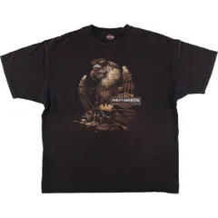 古着 Harley-Davidson 鷲柄 イーグル柄 ドクロ柄 スカル柄 モーターサイクル バイクTシャツ メンズXXL相当/eaa575863のサムネイル