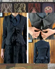 Armani collezioni フリル クロップド ジャケット