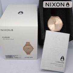 【未使用品】NIXON ニクソン A1249897 CLIQUE レディス 腕時計 ローズゴールド BOX 箱 取説 完品