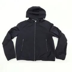 【中古】エンポリオ アルマーニ EMPORIO ARMANI ポリエステル フーデッド シェルジャケット ブラックネイビー【サイズ16A】【ボーイズ】のサムネイル