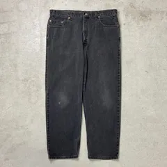 00年代~90年代 USA製 Levi's リーバイス 550 RELAXED FIT ブラックデニムパンツ メンズW40 