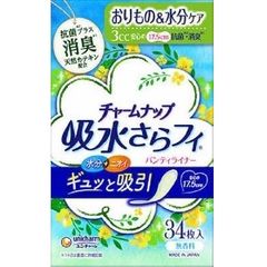 チャームナップ　吸水さらフィ　パンティライナー　消臭タイプ　34枚