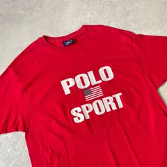 90's vintage POLO SPORT RALPH LAUREN ロゴプリント USAflag Tシャツ カットソー USA製 ポロスポーツ ラルフローレン