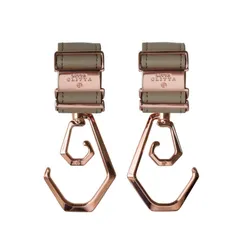 LITTA GLITTA ベビーカーフック デュオロジーDUOLOGY 360°回転 2個セット ダブルフック（ROSEGOLD/GREY）