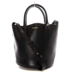 レペット Repetto Seau Manege Bucket bag ハンドバッグ ショルダーバッグ 2way 斜め掛け 巾着 レザー 黒 ブラック /YO5 ■SHのサムネイル