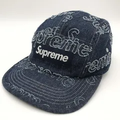 【中古】SUPREME 24AW Lasered Denim Camp Cap キャップ 58CM ネイビー シュプリーム[10][240010490272]