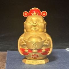 招き猫 特大七福神 置物 ゴールドカラー開運 - メルカリ