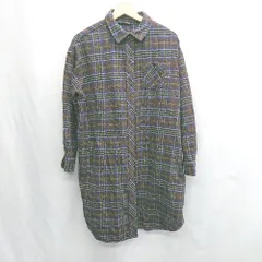 ◇ ⊆ ハートマーケット カジュアル　丈長・ワンピース風 長袖 ネルシャツ サイズM ブラウン系 レディース E  【1505220015784】