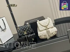 【今日特価】Chanel Duma 23P Black Gold Frog Mini Backpack カメレオン柄ミニバックパック-WTO輸入2