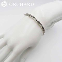 シルバー925 ブレスレット Silver 925 メンズ レディース バングル アラベスク 唐草