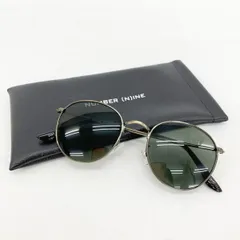 NUMBER (N)INE ナンバーナイン サングラス 3393 ボストン型 アイウェア メガネ ケース付き  メンズ  ブラウン系 服飾 DF15696■