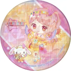 【中古】バッジ・ビンズ 香澄真昼×シュガーバニーズ(しろうさ) 「アイカツスターズ!×サンリオキャラクターズ トレーディングホログラム缶バッジ(57mm) 02.コラボイラスト(ミニキャラ)」