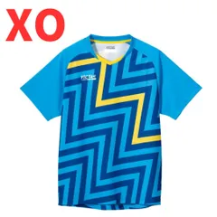 【新品・４５%割引】卓球 ゲームシャツ ユニフォーム サンダーボルト ゲームシャツ XO 2XL 3L サイズ ヴィクタス VICTAS ターコイズブルー ブルー 青 612102 ユニホーム