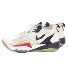 ナイキ NIKE AIR JORDAN ZOOM 92 OLYMPIC スニーカー シューズ ロゴ 27.5cm 白 ホワイト CK9183-101 /MN12 ■GY27