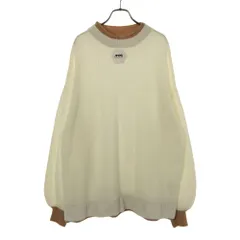 未使用 メニーモアタイムズ 長袖 セーター S ホワイト many more times ハイネック ニット メンズ 古着 【240302】