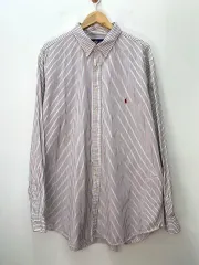 (2XL) POLO ポロラルフローレン ストライプシャツ クラシックフィット