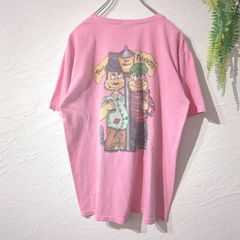 90年代 アメリカンジョーク バックプリントTシャツ ピンク