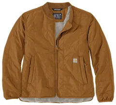 【送料無料】 カーハート レディース ジャケット・ブルゾン アウター Carhartt Women's Insulated Bomber Jacket Carhartt Brown