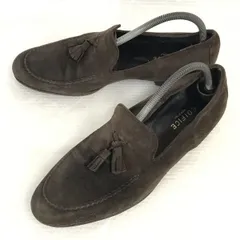 イタリア製★エディフィス/EDIFICE★スエード本革/タッセルローファー/モカシン【41/25.5-26.0/茶/BROWN】ビジネス/dress shoes◆B-83