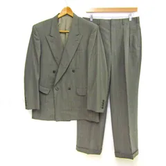ギーブス＆ホークス スーツ セットアップ ウール ブランド 上下セット 記名有 メンズ C94 W82 T175サイズ カーキ系 Gieves &Hawkes 【中古】