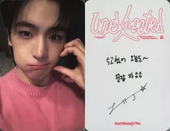 【中古】コレクションカード(男性) THE BOYZ/ヒョンジェ(HYUNJAE)/裏面グレー・印刷サイン・メッセージ入り/CD「Unexpected」(Photobook/Breakthrough Ver.)封入セルフィーフォトカード