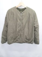 ◇ ⊇ continuer de NICE CLAUP キルティング ボア 長袖 リバーシブル ブルゾン サイズF カーキ系 レディース E  【1507100015198】のサムネイル