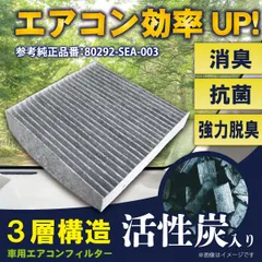 新品 ホンダ エアコンフィルター 活性炭入り【ステップワゴンスパーダRK5  RK6H21.10-H27.3】互換品 脱臭 自動車 エアコン 交換 【EA5】
