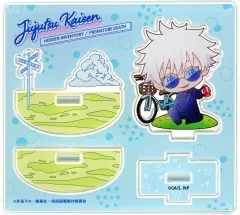 【中古】アクリルスタンド・アクリルパネル 五条悟(休憩) 「呪術廻戦 懐玉・玉折 呪術廻戦 ポップアップショップ～Cycling～ トレーディングちびキャラゆらゆらアクリルスタンド 休憩ver.」