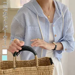 シャツパーカーフード付きストライプゆったりカジュアルレディースパーカーストライプシャツ大きいサイズフード付きシャツ長袖