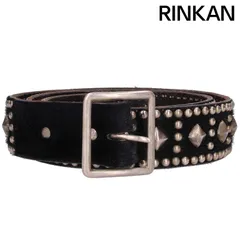 激レア初期⭐️ダブルピン⭐️HTC⭐️ブラススタッズベルト⭐️ダークブラウンレザー 正規取扱店 HTC(Hollywood Trading Company) Belt #26 Studs