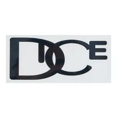 Mサイズ スキー BK(ブラック) ステッカー ダイカットロゴ スノーボード 日本製 (ダイス) DICE