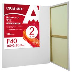 【数量限定】100％コットン 中目 2枚 初心者 (100cmX80.3cm) 絵画用具 F40 芸術絵創作 セット 現代油絵 張りキャンバス 美術装飾 AUREUO 水彩画・油絵画・アクリル兼用