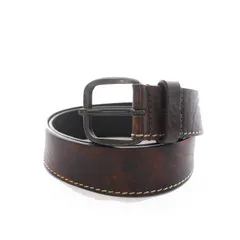 ディーゼル DIESEL レザーベルト 牛革 95/38 ダークブラウン B-STITCH X04701 /YM