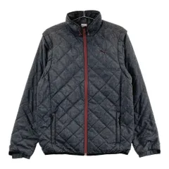 サイズ：M PUMA GOLF プーマゴルフ  2way 中綿ジャケット キルティング グレー系 [240101442692] ゴルフウェア メンズ ストスト