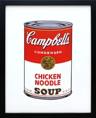 【超希少・3点セット】DEATH NYC 美品 ポップアート　キャンベル アンディ ウォーホル「キャンベル スープ(チキンヌードル)1968」展示用