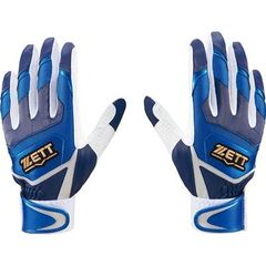 23％引 限定品 ゼット バッティング手袋 両手用 ロイヤルブルー BG919E 2511 新品