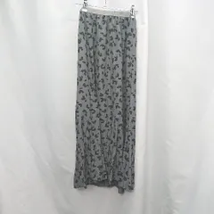 ◇ Θ IENA イエナ 柄あり ロング丈 タイト スカート サイズ34 グレー系 レディース E  【1505130006117】