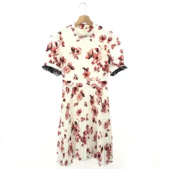 EmiriaWiz エミリアウィズ 花柄プリーツワンピース サイズ:S ドレス/半袖ワンピース    ホワイト レディース / 240001166081