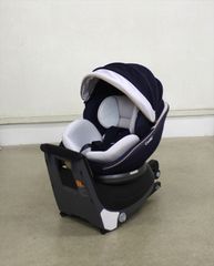 クルムーヴ スマート ISOFIX エッグショック JL-590 ネイビー 17418 ハイグレードモデル コンビ ISOFIX固定 新生児OK クリーニング済み A819004t