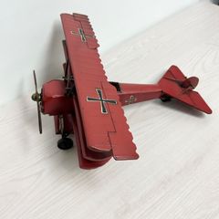 複葉機 航空機 水上飛行機 模型 ブリキ製 ビンテージ風 アンティーク