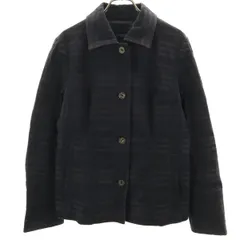 BURBERRY LONDON バーバリーロンドン チェック柄 ジャケット 42 ブラック 三陽商会 レディース 古着