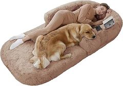 【訳あり品】EU 2WAY 犬用ベッド ( 洗えるなめらか生地でいつでも清潔 )ファーモニーヘブンベッド (ココアブラウン)