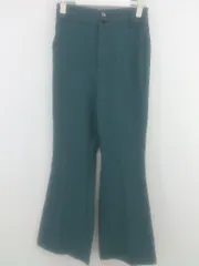 ◇ vis-<!-利用不可文字-!>-vis ウエストゴム パンツ サイズM グリーン レディース E  【1304180001635】
