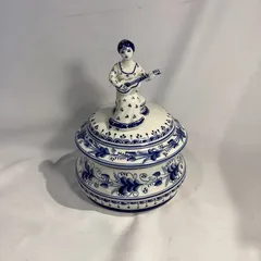 【希少】旧ソ連製 Gzhel グジェリ 陶磁器人Made in USSR ラベル 希少】旧ソ連製 Gzhel グジェリ 陶磁器人Made in USSR ラベル