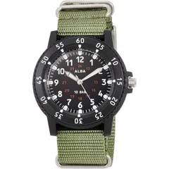 WJ43  [セイコーウォッチ] 腕時計 アルバ スポーツ 日常生活用強化防水(10気圧) 回転ベゼル付き AQPK418 グリーン