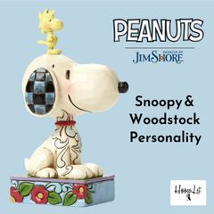 Snoopy & Woodstock Best Friends Jim Shore Figurine Doll Ornament Antique Retro Stylish SNOOPY WOODSTOCK PERSONALITY Peanuts JIM SHORE Official Import Gift