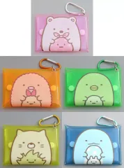 【中古】バッグ 全5種セット カラビナ付きクリアミニポーチ 「すみっコぐらし」