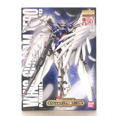 ○BANDAI 프라모델 1/100 MG XXXG-00W0 윙 건담 제로 커스텀 스페셜 클리어 외장 파츠 첨부 [신기동 전기 건담 W] 건프라 30주년 기념 특별 기획 외상 개봉품