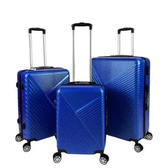 MIHARU#6022スーツケース キャリーバッグ キャリーケース 超軽量 大型 静音 ダブルキャスター 耐衝撃 360度回転 TSAローク搭載 選べるサイズ 頑丈 長持ち ファスナー式 旅行 ビジネス 出張(Sサイズ/機内持込（1～3泊41L）, ブルー)